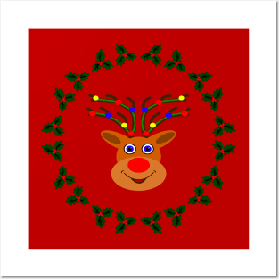 Merry Christmas Reindeer! Posters and Art